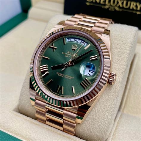 rolex day date mint green|rolex day date 40 prices.